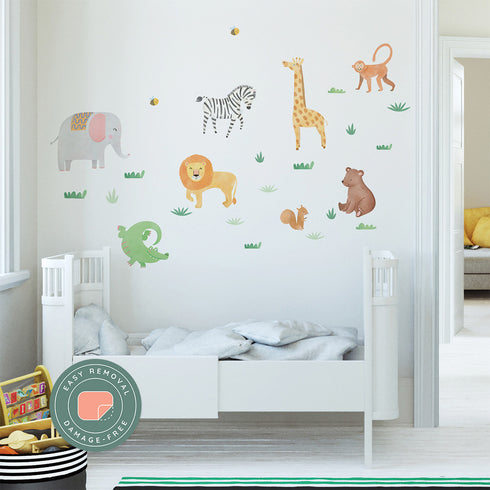 Illustrated Animals - Removable Wall Sticker